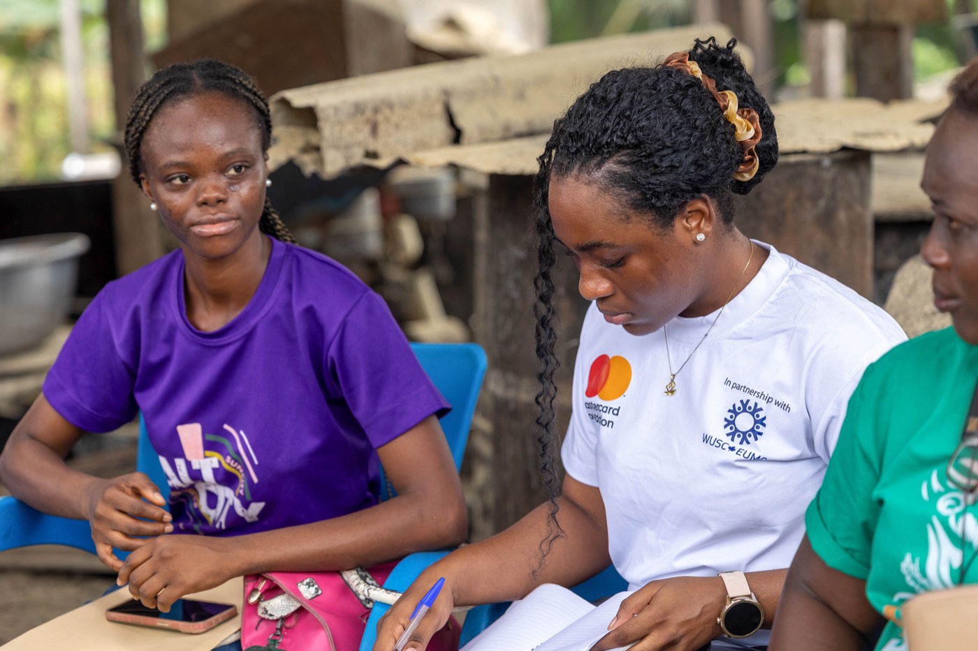 Ahanta Tech Lab field visit: discussion at the processing site