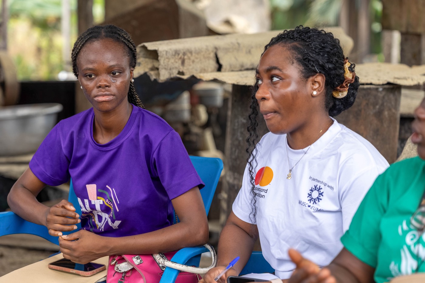 Ahanta Tech Lab field visit: discussion at the processing site